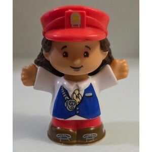 Fisher-Price Little People Train Conductor Cathy Red Outfit Figure